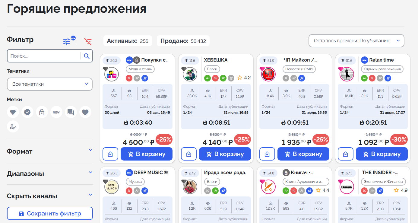 Telega.in, раздел с горящими предложениями. Telega.in, раздел с горящими предложениями.