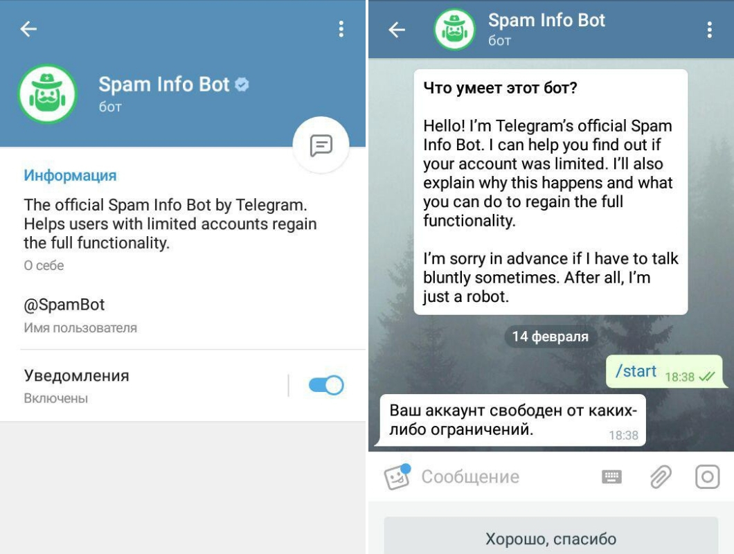 Спам в телеграм