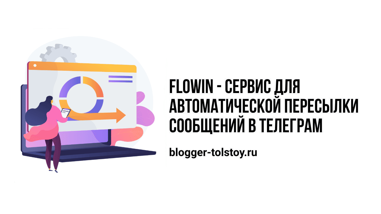 Превью к статье "FLOWIN - сервис для автоматической пересылки сообщений в Телеграм".